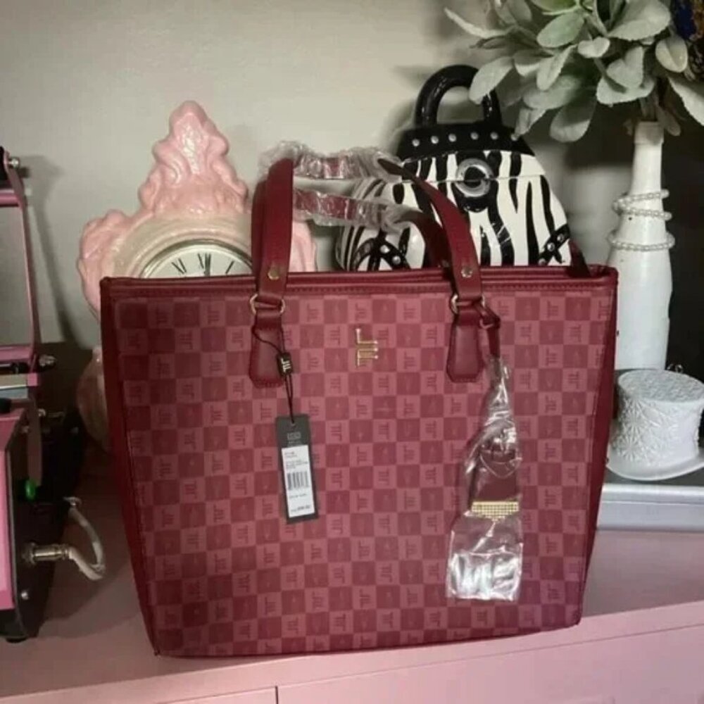 London Fog Burgundy Tote